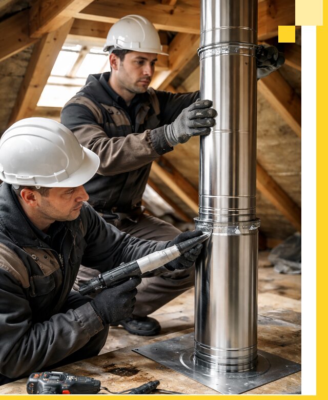 Монтаж дымоходов для каминов в Сарапуле с гарантией качества