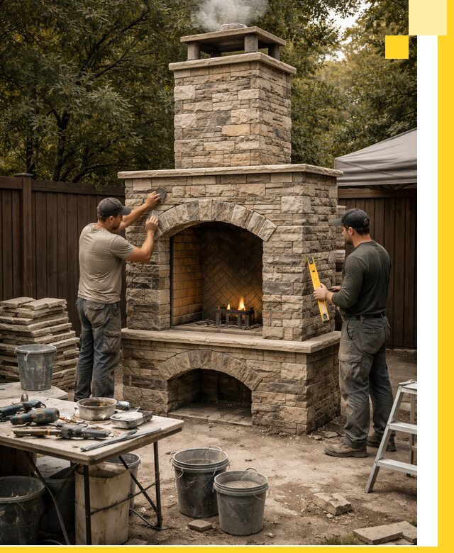 Проектирование и установка уличных каминов в Сарапуле