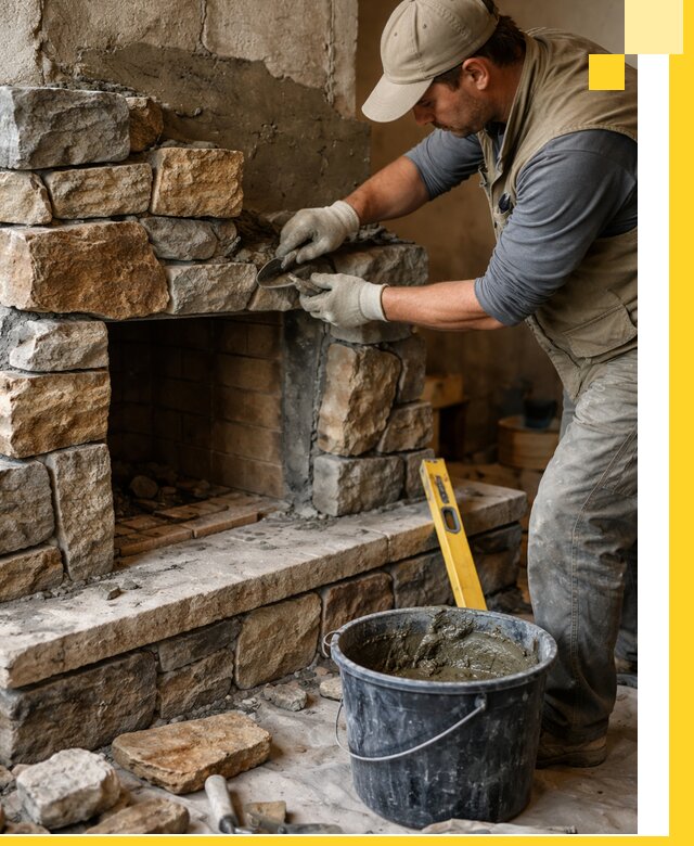 Изготовление и установка каменных каминов под ключ в Сарапуле