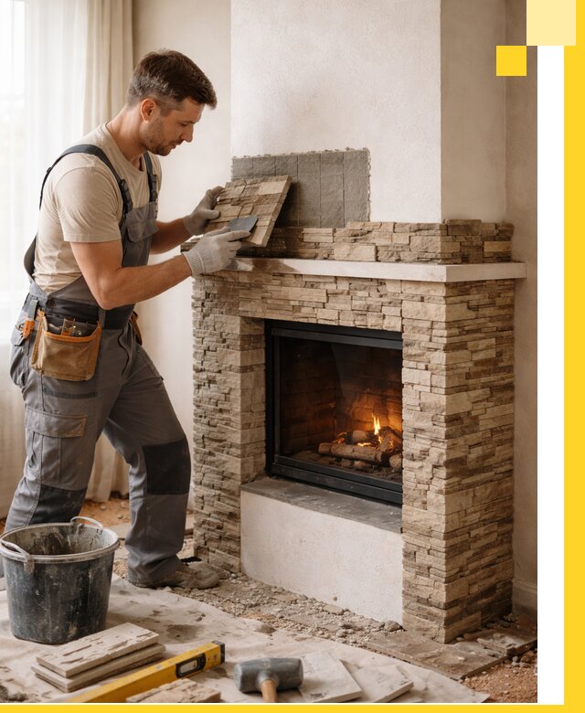 Изготовление и монтаж каминов для дома под ключ в Сарапуле