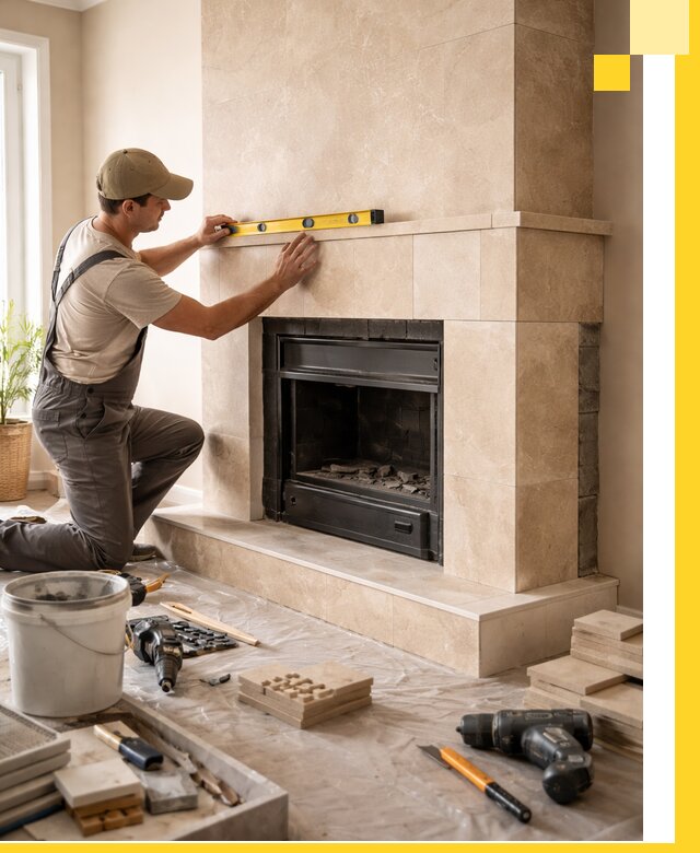 Установка и монтаж каминов в частном доме под ключ в Сарапуле