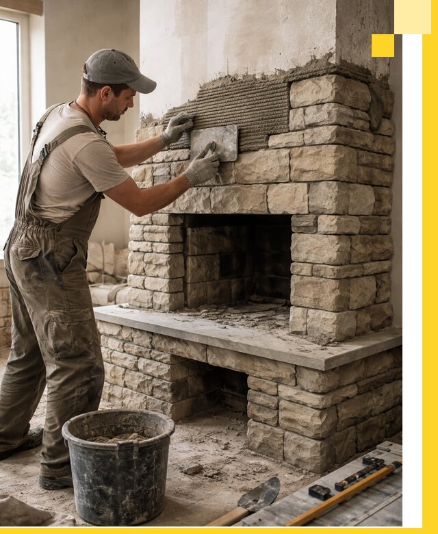 Строительство каминов под ключ в Сарапуле от проектирования до монтажа