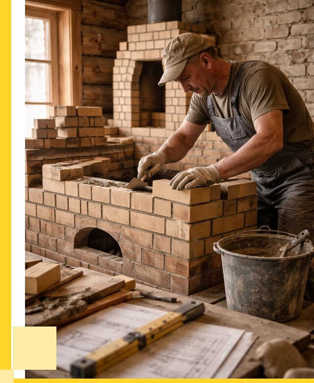 Кладка печей из кирпича в Сарапуле цены от 30972 р. - ЭриданСрл