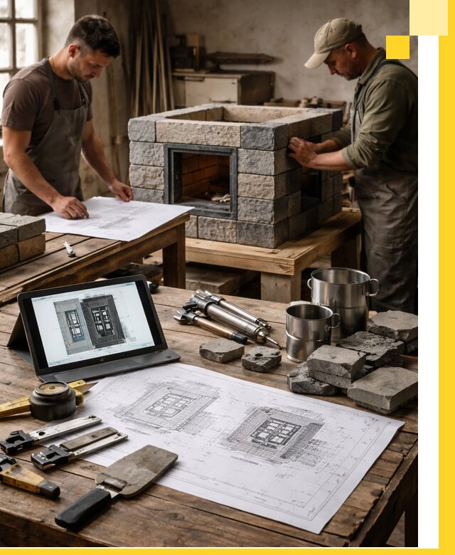 Разработка проектов печей с согласованием и монтажом в Сарапуле