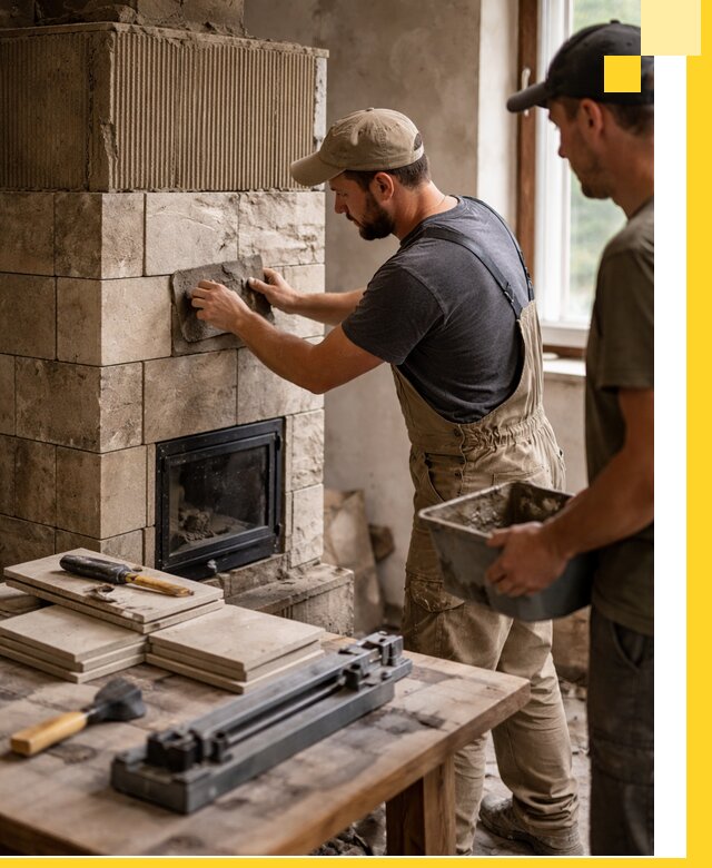 Профессиональная облицовка печей в Сарапуле: керамика и камень