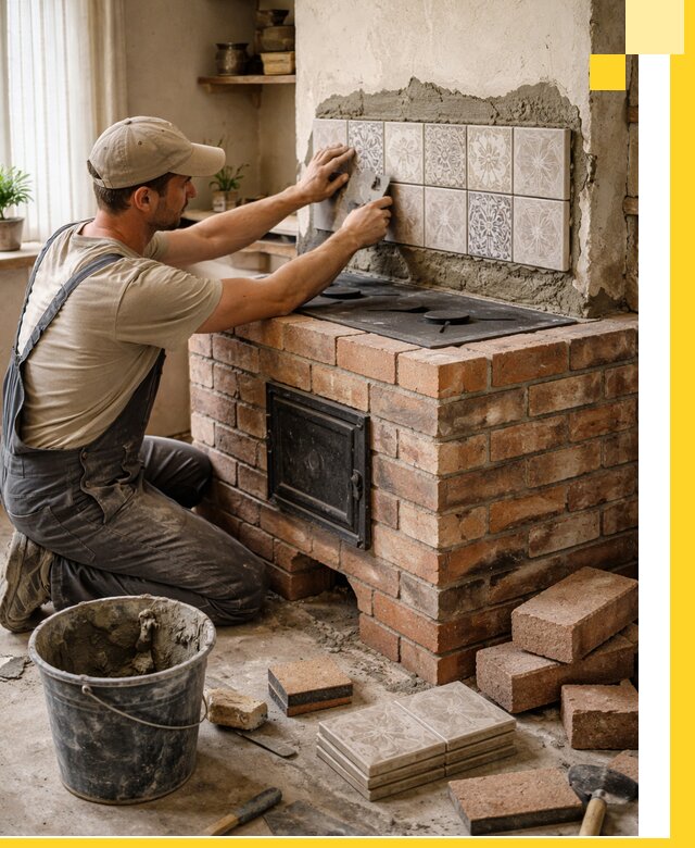 Печи с плитой на заказ монтаж гарантия и сервис в Сарапуле