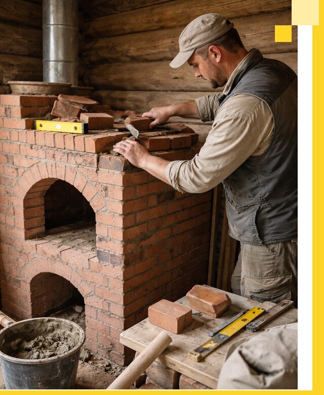 Изготовление и установка русских печей в Сарапуле под ключ