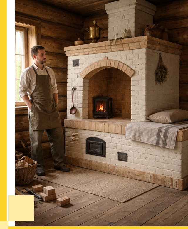 Русские печи с лежанкой под ключ в Сарапуле от 154860 р. ЭриданСрл