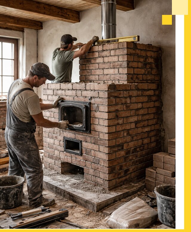 Печи для загородного дома под ключ в Сарапуле — монтаж и сервис