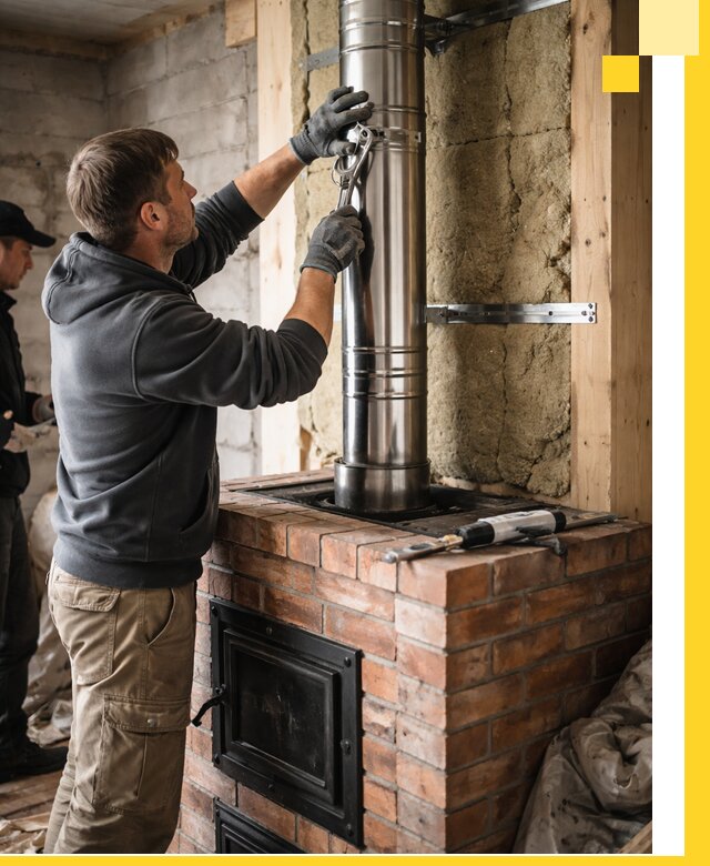 Изготовление и монтаж печей и дымоходов под ключ в Сарапуле