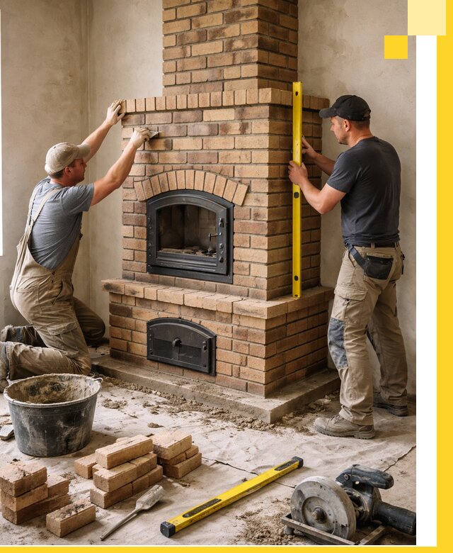 Продажа и установка печей и каминов для дома под ключ в Сарапуле