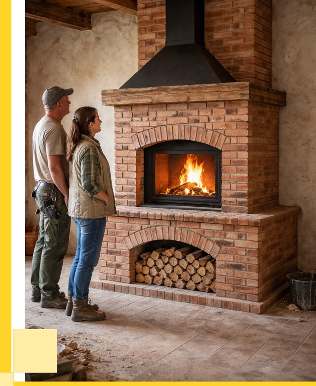 Печи камины из кирпича в Сарапуле от 123888 р. | ЭриданСрл