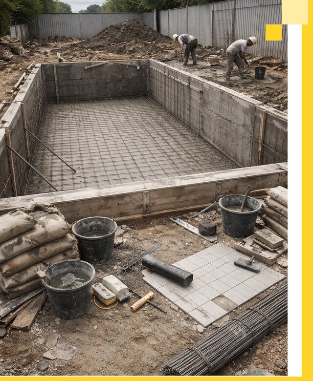 Строительство бассейнов под ключ в Сарапуле, дизайн и монтаж