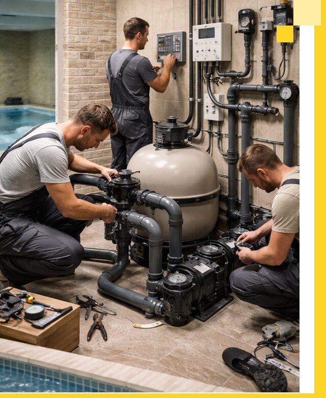 Комплексное оборудование для бассейнов под ключ в Сарапуле