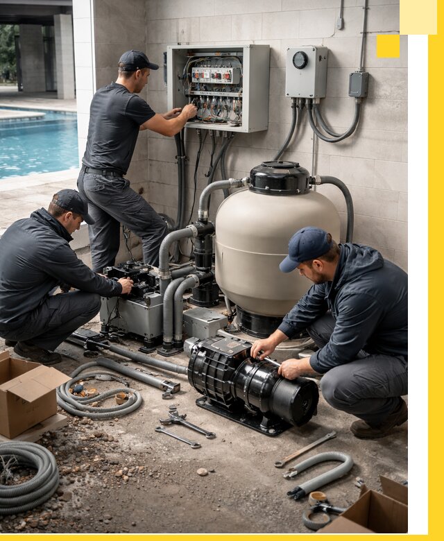 Профессиональный монтаж оборудования для бассейнов в Сарапуле