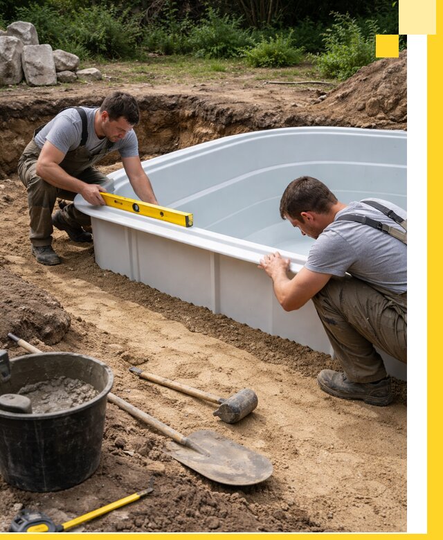 Производство и установка пластиковых бассейнов в Сарапуле под ключ
