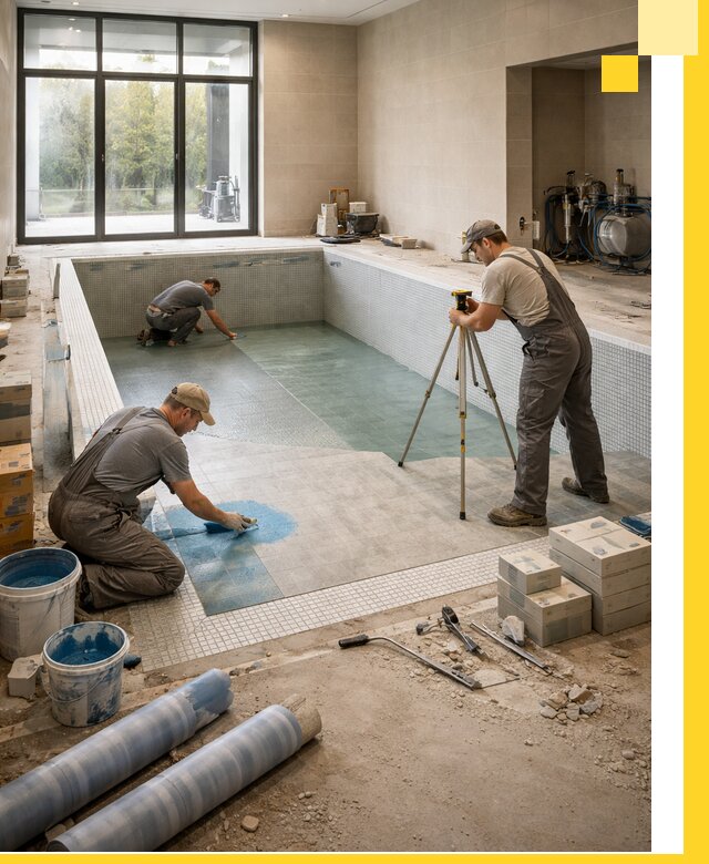 Проект и строительство закрытых бассейнов в Сарапуле под ключ