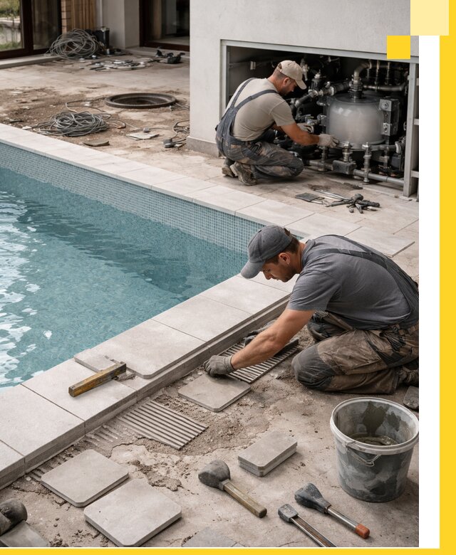 Строительство и монтаж бассейнов в коттедже в Сарапуле