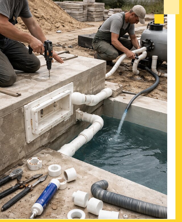 Строительство скиммерных бассейнов под ключ в Сарапуле