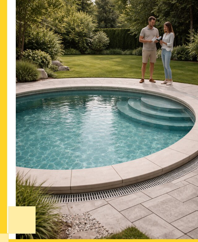 Круглые каркасные бассейны купить в Сарапуле от 258100 р. | ЭриданСрл