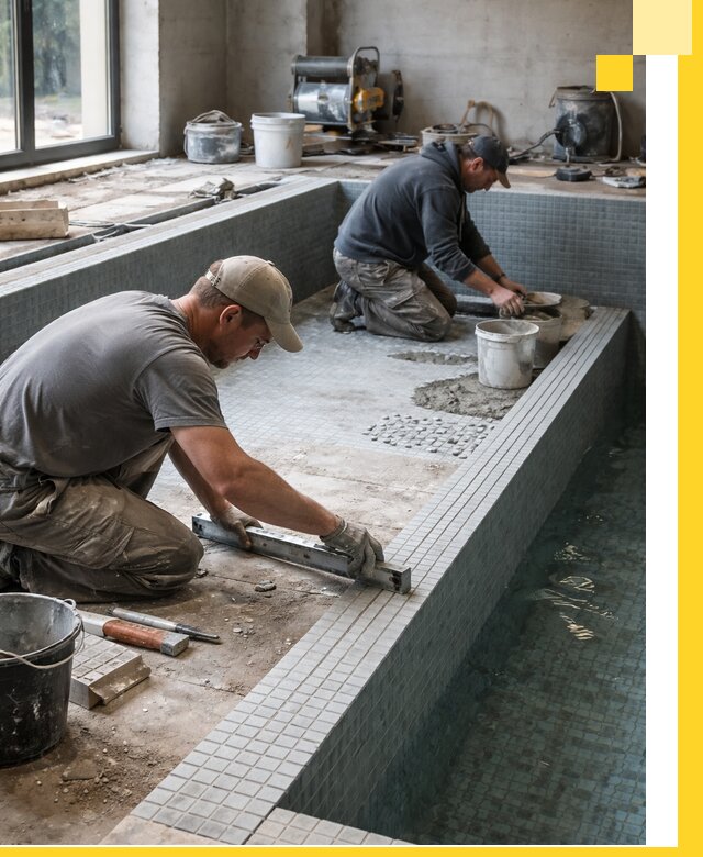 Строительство бассейна в частном доме в Сарапуле под ключ