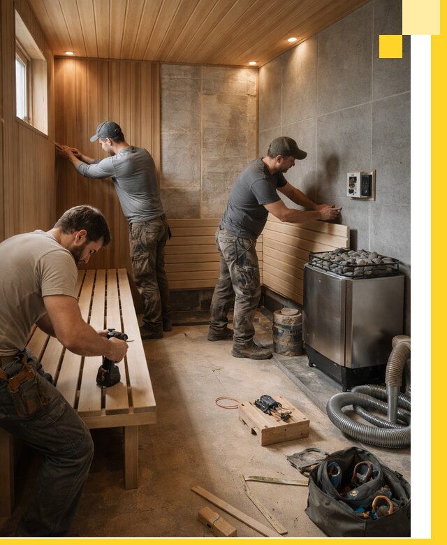 Сауны под ключ в Сарапуле, проектирование, строительство, отделка