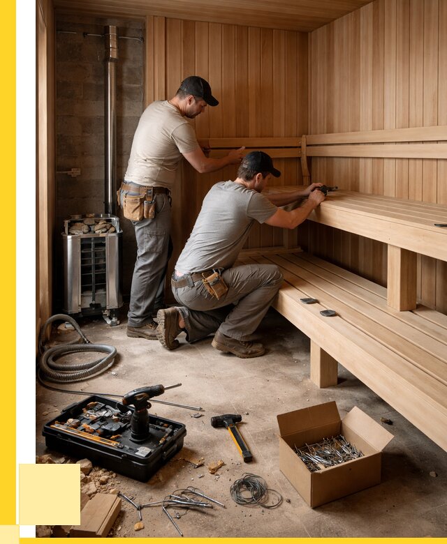 Монтаж саун под ключ в Сарапуле от 123888 р. | ЭриданСрл