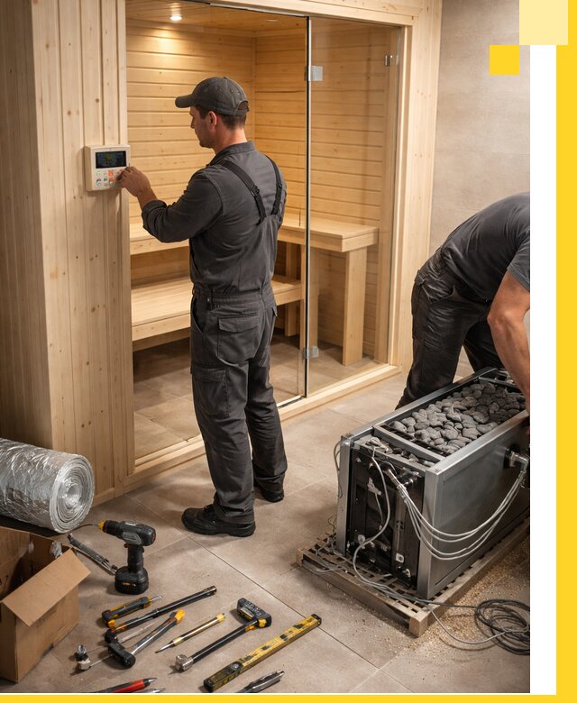 Поставка, установка и монтаж электрических саун в Сарапуле