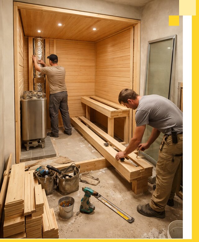 Проектирование и установка домашних саун под ключ в Сарапуле