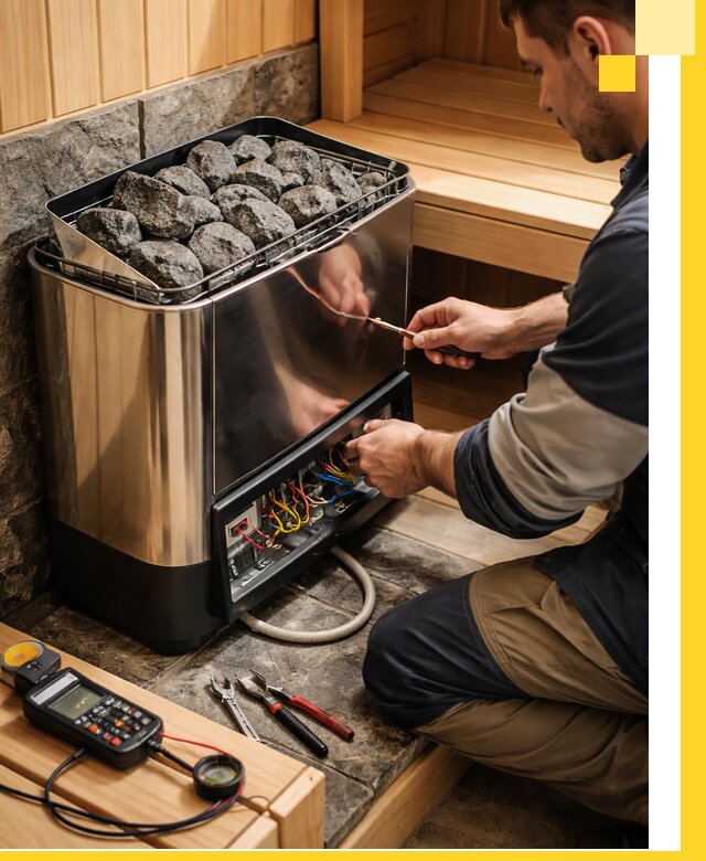 Продажа и установка электрокаменок для саун в Сарапуле