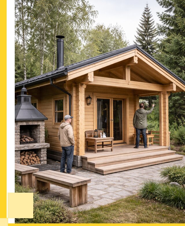 Деревянные бани под ключ в Сарапуле от 464580 р. | ЭриданСрл