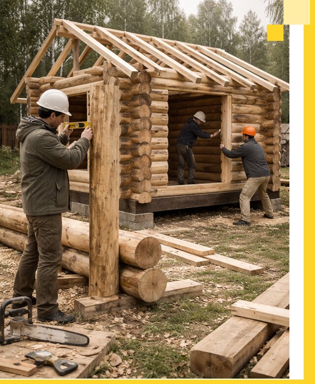 Строительство бань для дачи под ключ в Сарапуле с доставкой и монтажом