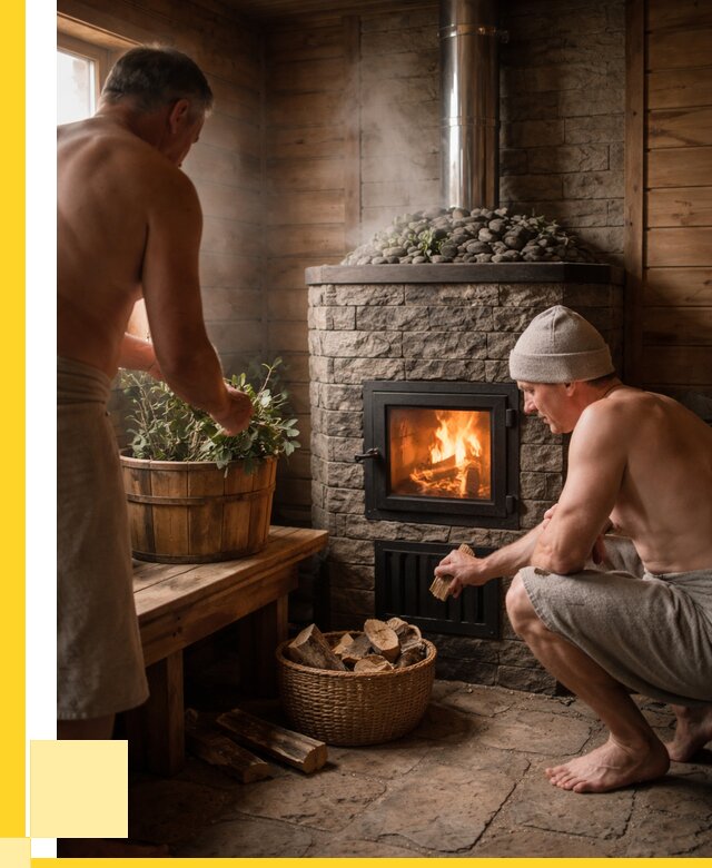 Банные печи под ключ в Сарапуле от 46458 р. | ЭриданСрл кирпичная