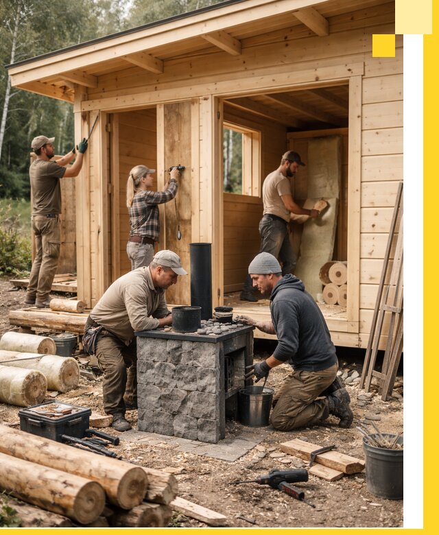 Купить баню под ключ в Сарапуле строительство монтаж отделка