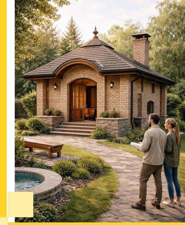 Проект кирпичной бани в Сарапуле от 30972 р. | ЭриданСрл