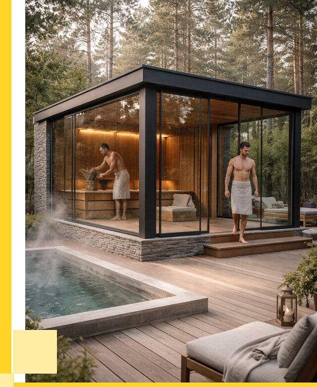 Стеклянные бани и двери в Сарапуле от 464580 р. | ЭриданСрл