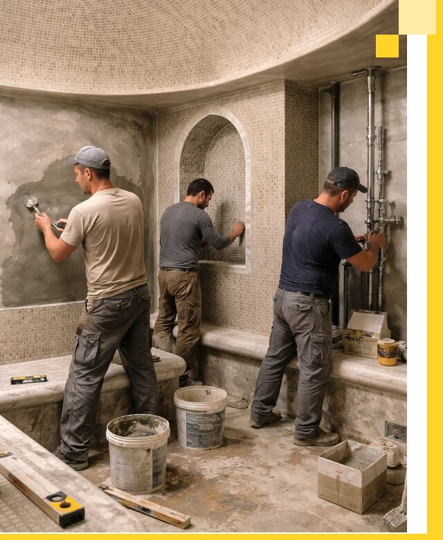 Профессиональный монтаж хамамов под ключ в Сарапуле с гарантией