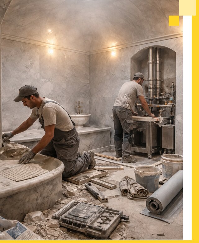 Строительство турецких бань хаммам под ключ в Сарапуле