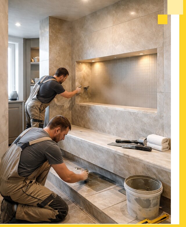 Профессиональное строительство хамама в квартире в Сарапуле