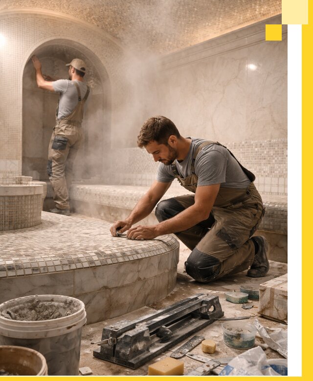 Профессиональный дизайн хамама и SPA под ключ в Сарапуле