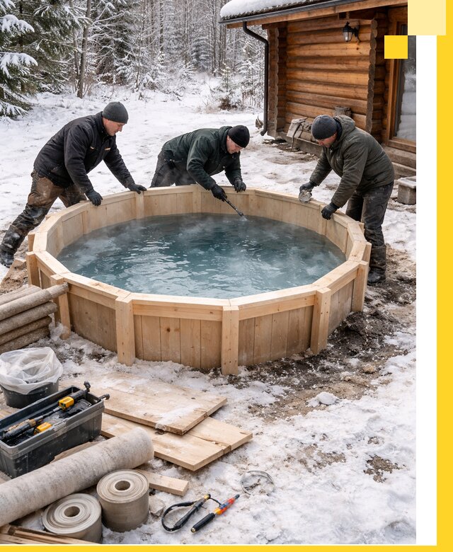 Изготовление и установка ледяных купелей под ключ в Сарапуле